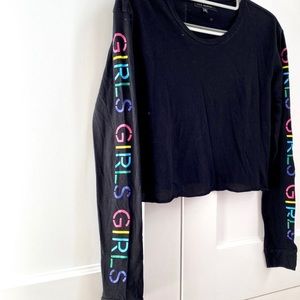 Cropped Long Sleeve Shirt